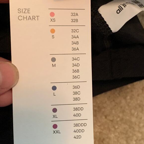 Women’s FLEX V- NECK TANK SPORTS BRA Size XS -Active Wear All In Motion NWT - Picture 11 of 13